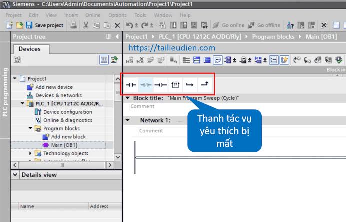 Lỗi mất thanh công cụ yêu thích trong Tia portal