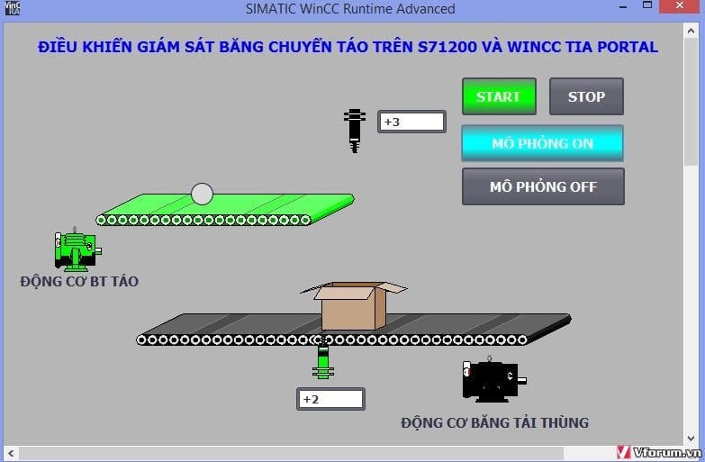File lập trình băng chuyền sản phẩm - Tia portal và PLC S71200