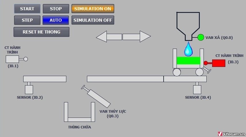 File lập trình hệ thống chuyển liệu - PLC S7-1200 và Tia portal