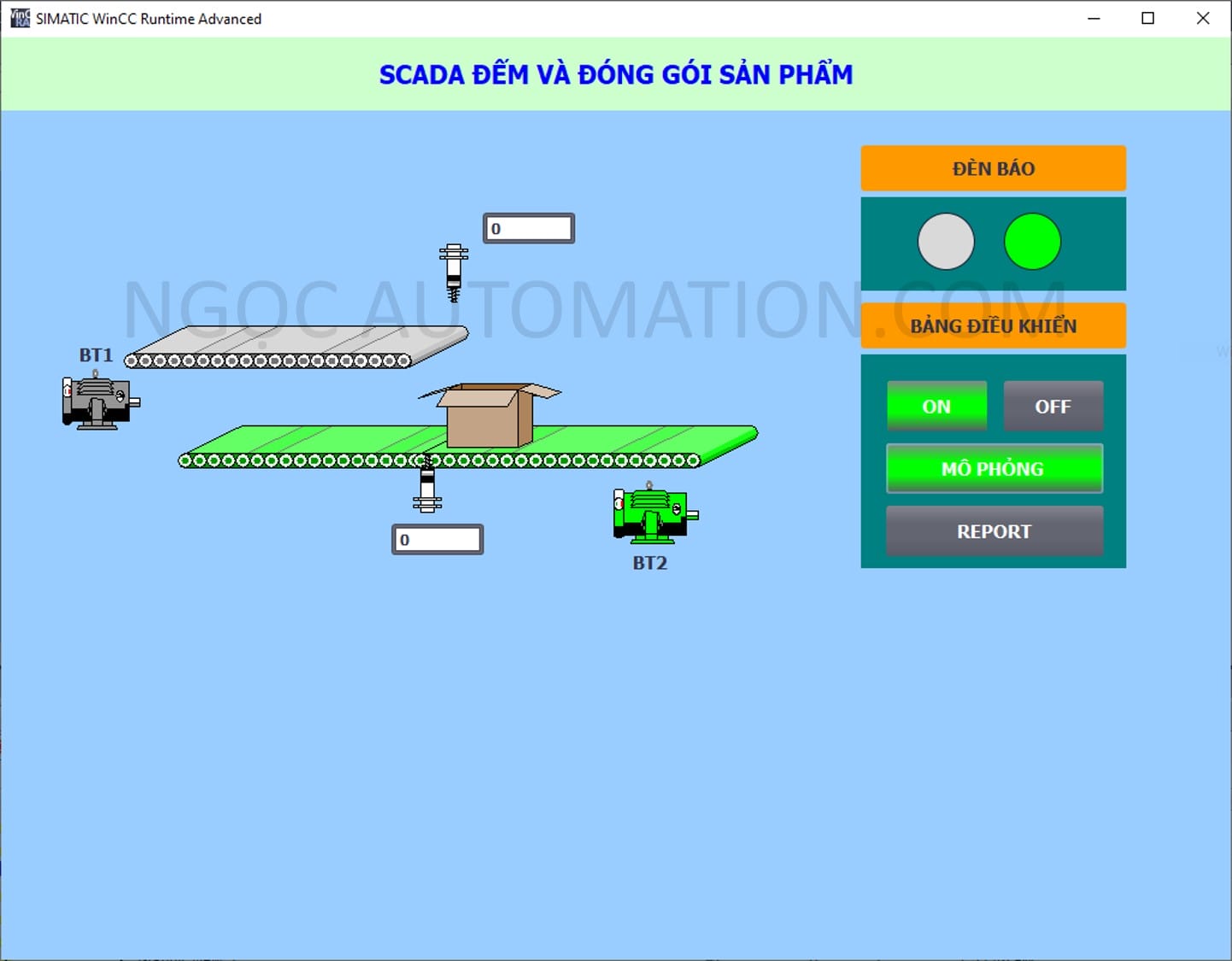 File lập trình đếm và đóng gói sản phẩm - Tia portal và PLC S71200