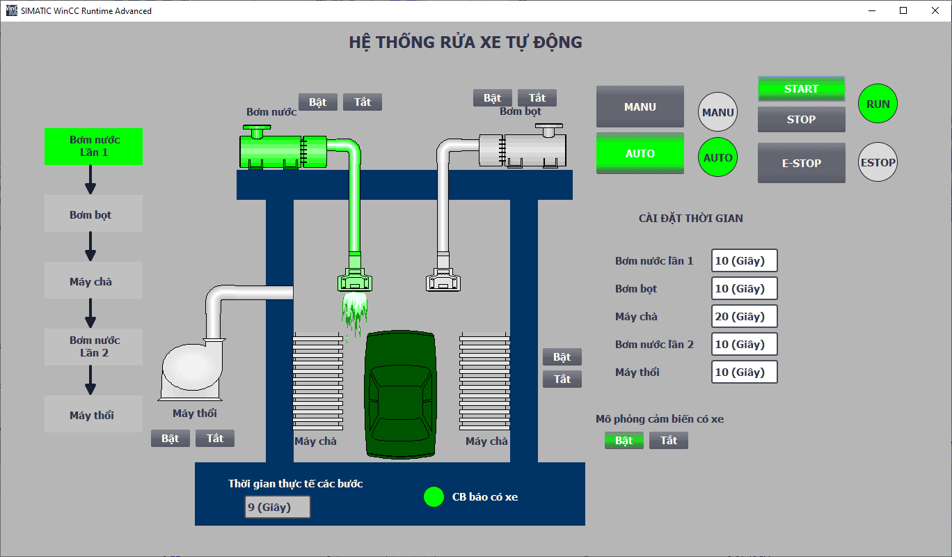 Đồ án rửa xe tự động - Tia portal và PLC S71200